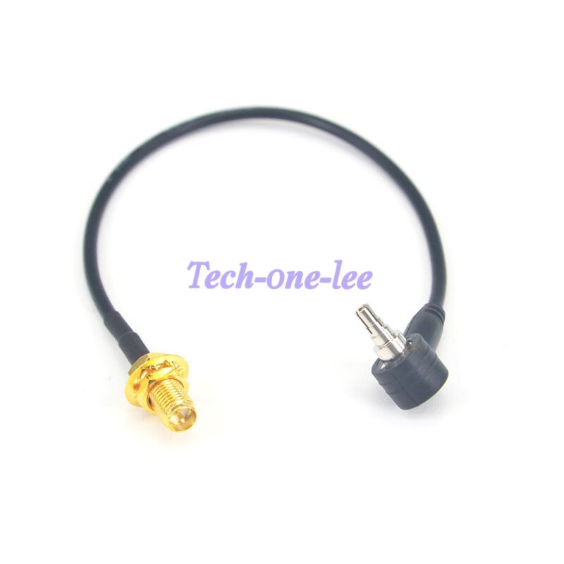 10 piece/lot RP SMA Female to CRC9 Male Right angle RF Connector RG174 Pigtail Cable 20cm