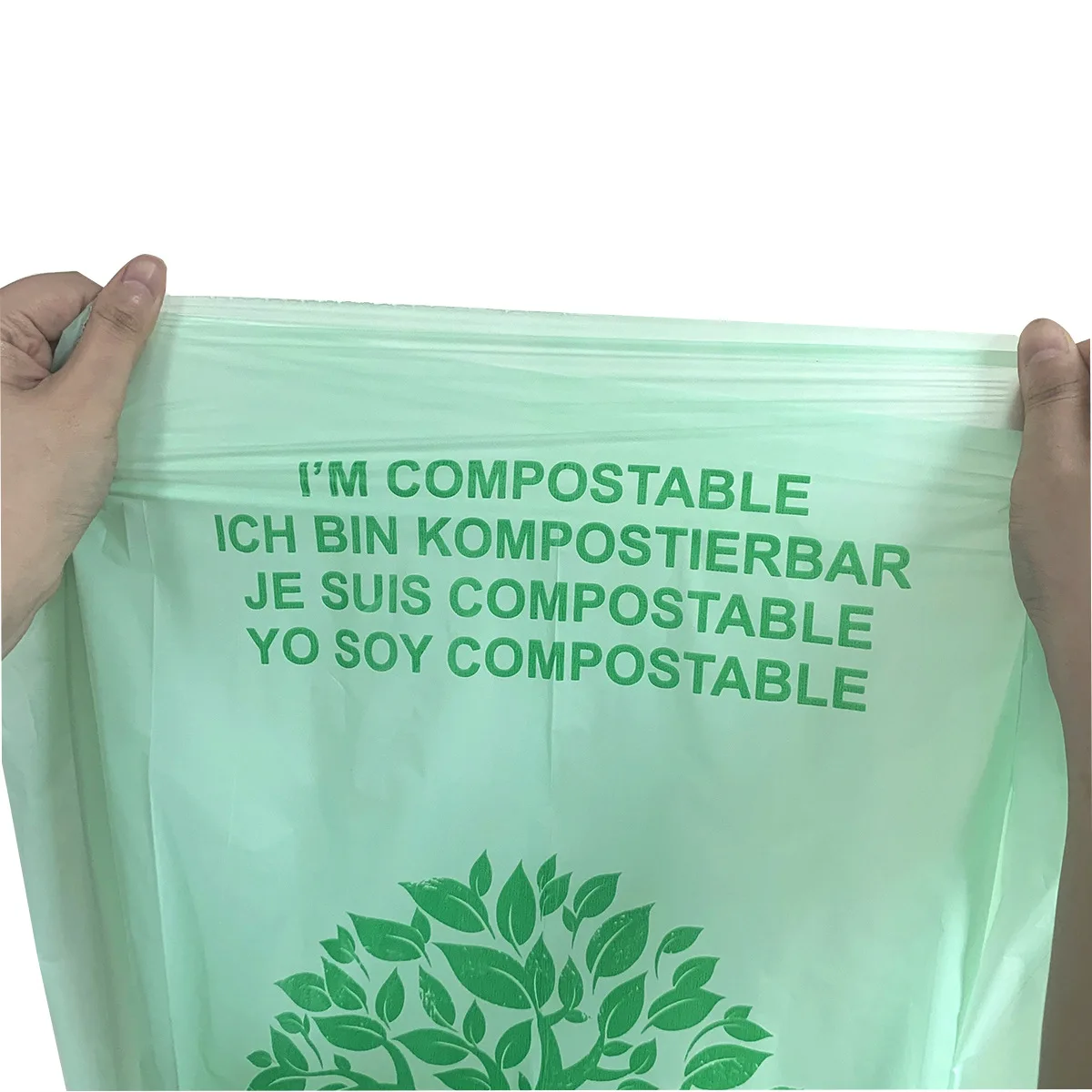 50 Stuks 6/8/10L/30L Platte Vuilniszakken Biologisch Afbreekbare Vuilniszakken Huishoudelijke Composteerbare Vuilnis Liners Zakken voor Keuken