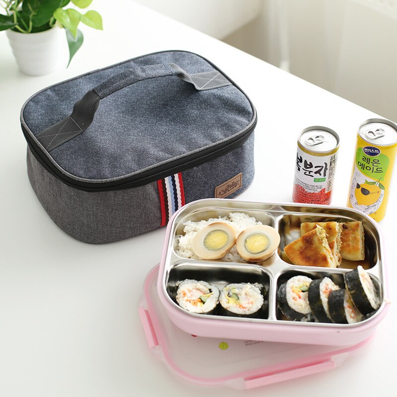 British style high-grade Oxford cloth ice pack student lunch box insulation package thick waterproof ice bag