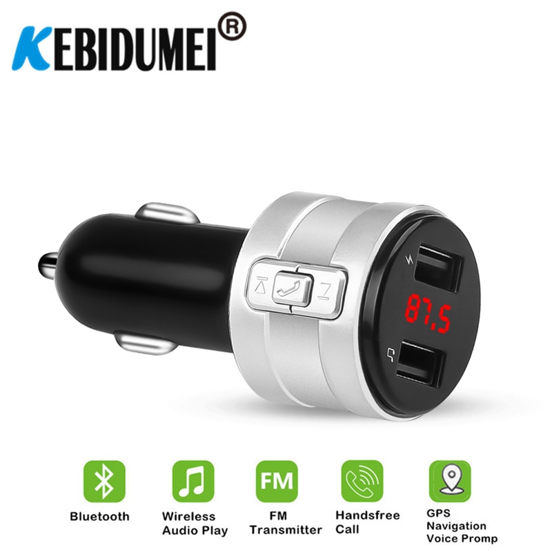 Bluetooth FM Transmitter Modulator 3.1A Dual USB AUX Car Charger MP3 Player Wireless Audio Receiver Handsfree Car Kit