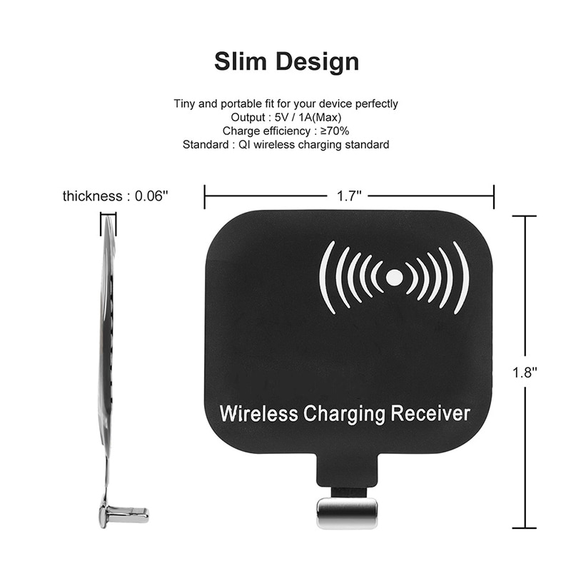 Mini Wireless Charger Protective Case Wireless Charging Receiver Adapter Accessories for AirPods QI wireless charging standard