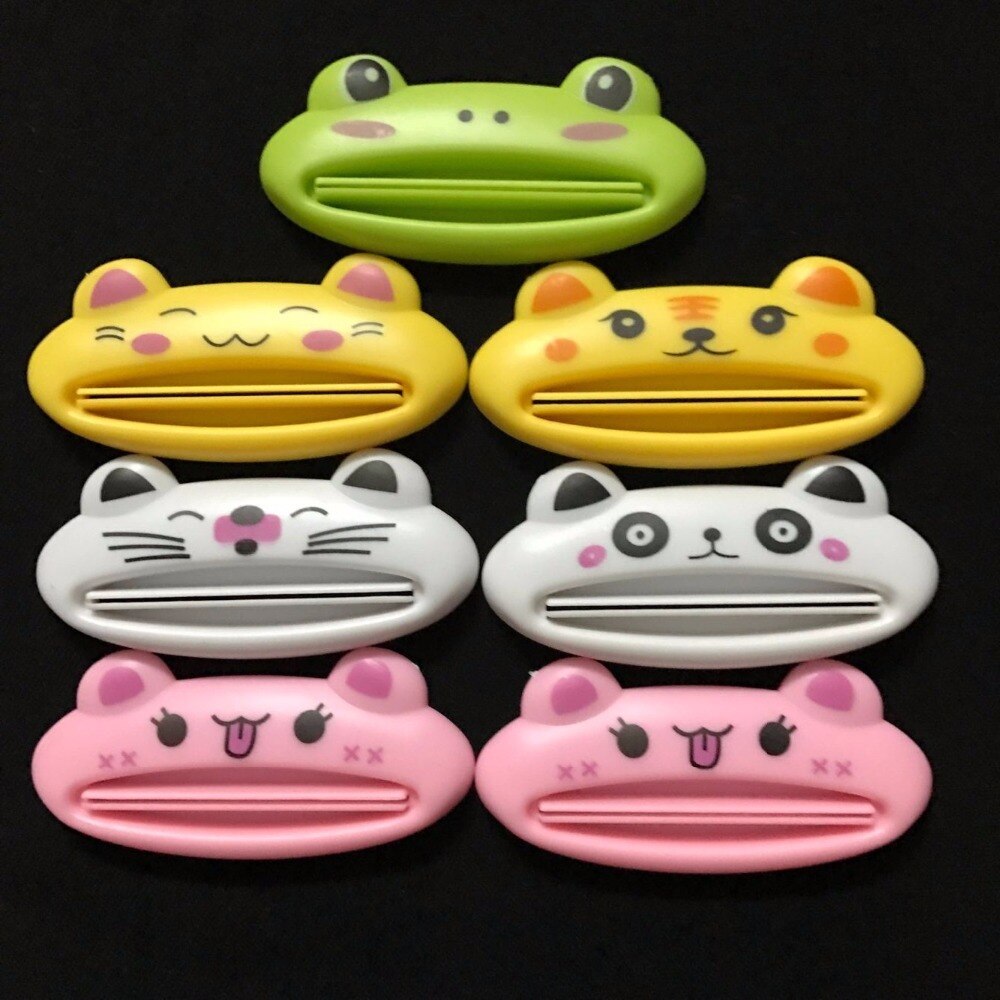 1 x Cute Animal Toothpaste Squeezer Dispenser Organiser travel tidy Kids