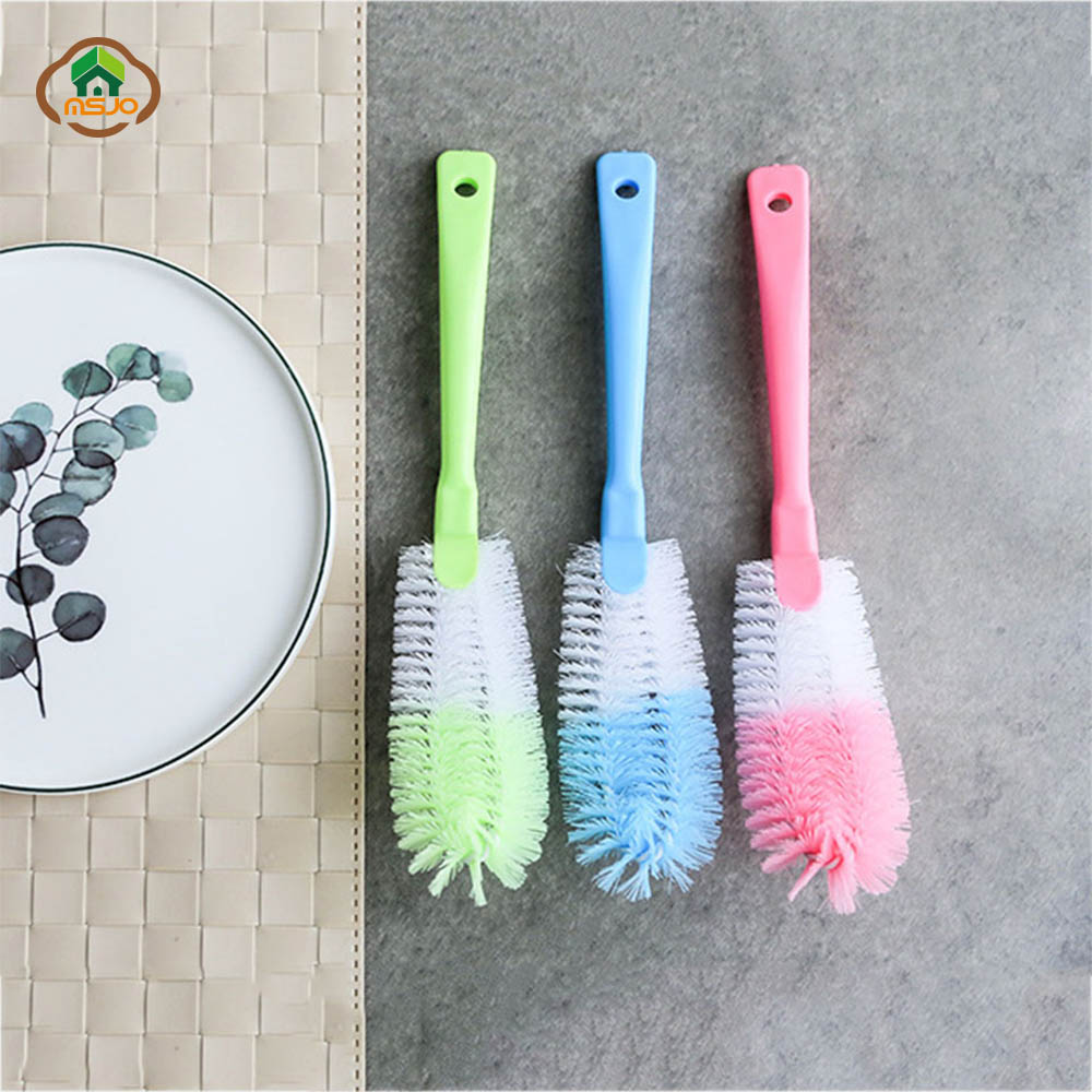 Cepillo de limpieza MSJO para limpiador de botellas, sartén, cocina, baño, casa, cepillo de limpieza, botella de agua, accesorios de limpieza de cocina