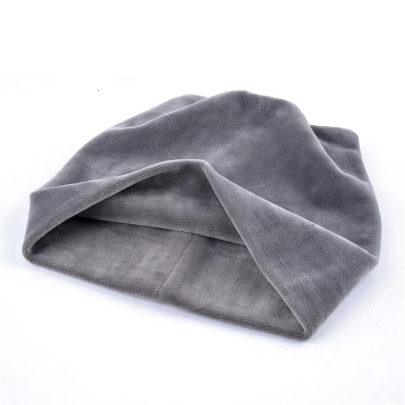 Kvinne vinter flanell skullies katt øre lue pluss fløyel tykk dobbeltlag varm lue hatt øre klaffer jenter søt lo strikk lokk