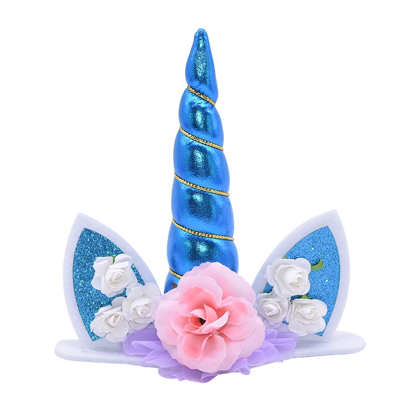 Décoration de gâteau licorne corne de licorne | Fournitures de gâteau de fête d'anniversaire, manuels de fête pour enfants, décor de gâteau de réception pour bébé: C06-1 piece