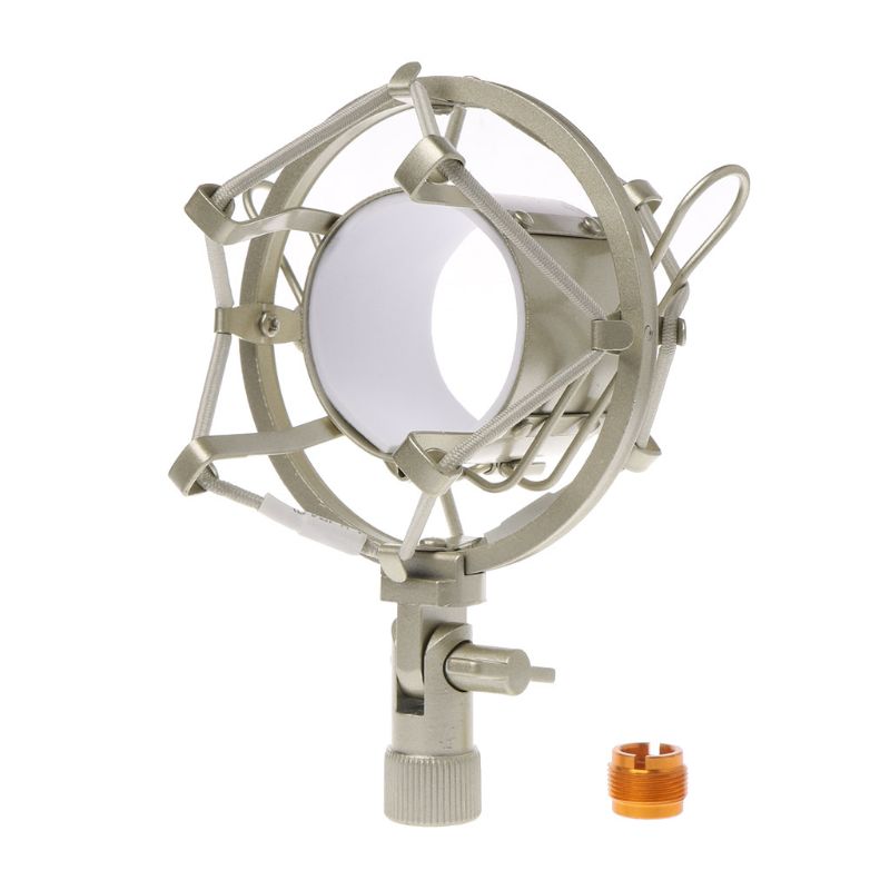 Universal 50mm Microphone Shock Mount for 48mm-54mm Diameter Condenser Mic: White