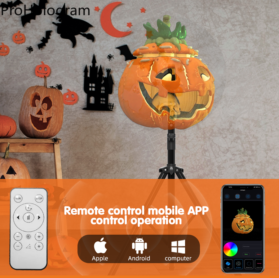 PD42 3D Hologram Projector Fan Wifi Display Zakelijke Reclame Logo Licht Holografische Lamp Projectoren Vervangbaar Fan Blade