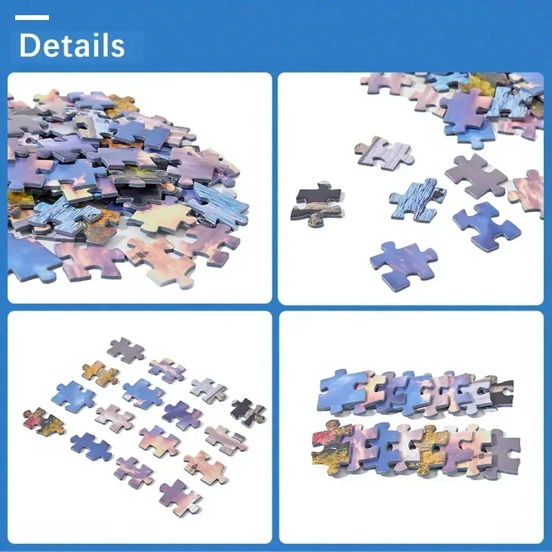 Mini-puzzle, 1000 -teilig, für erwachsene, van gogh, die sternennacht, papier-weihnachtsspielzeug
