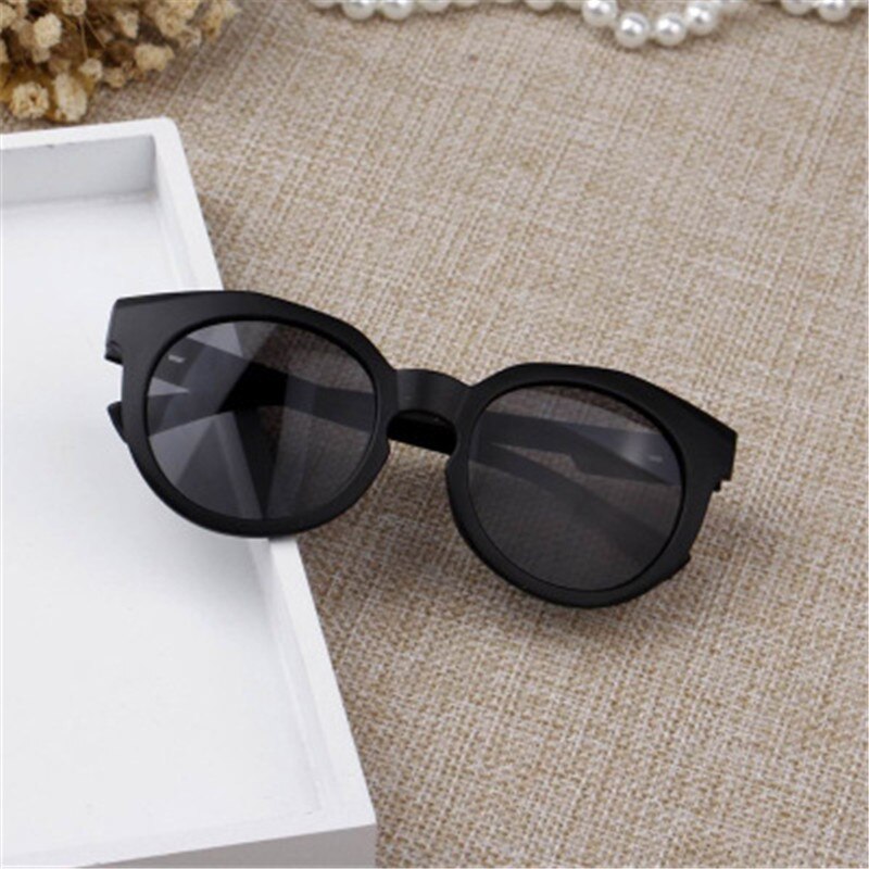 KOTTDO Brand Kids Sunglasses Child Black Sun Glasses Anti-uv Baby Sun-shading Eyeglasses Girl Boy Sunglass: Black