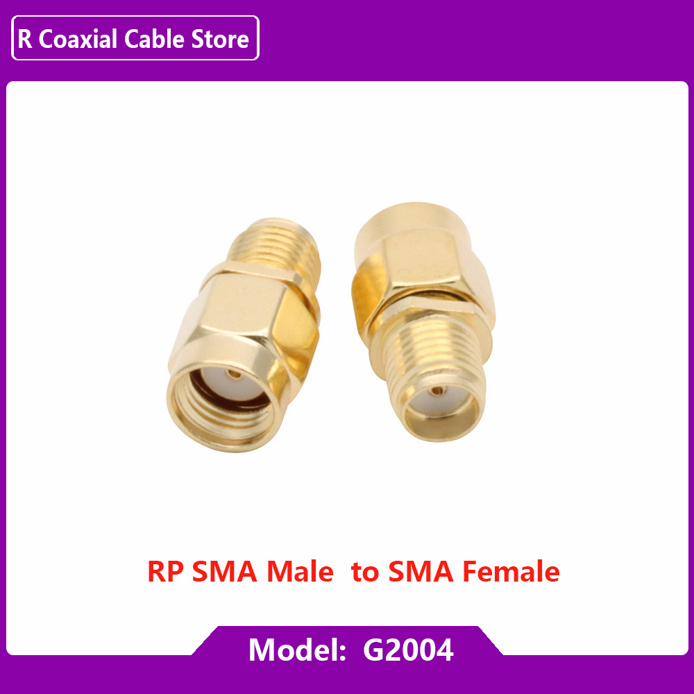 Adaptador macho y hembra SMA macho y hembra, convertidor de conector de barril de tuerca de acoplamiento coaxial RF, MMCX/MCX, 1 ud.: G2004