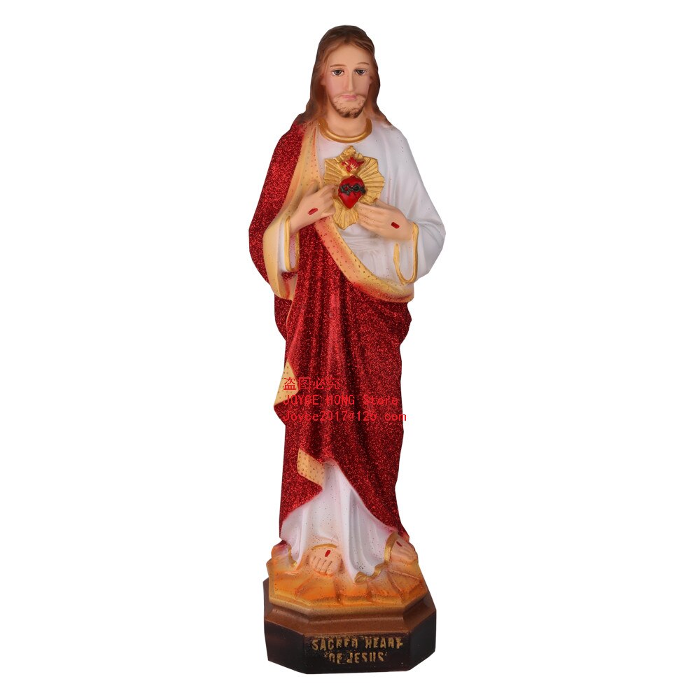 Décoration de Statue de jésus, Figurine de décoration catholique et chrétienne, ornement, souvenir,: height 35cm