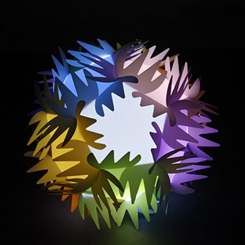 Linternas portátiles hechas a mano para niños, Kits de luces LED de juguete para guardería: colourful