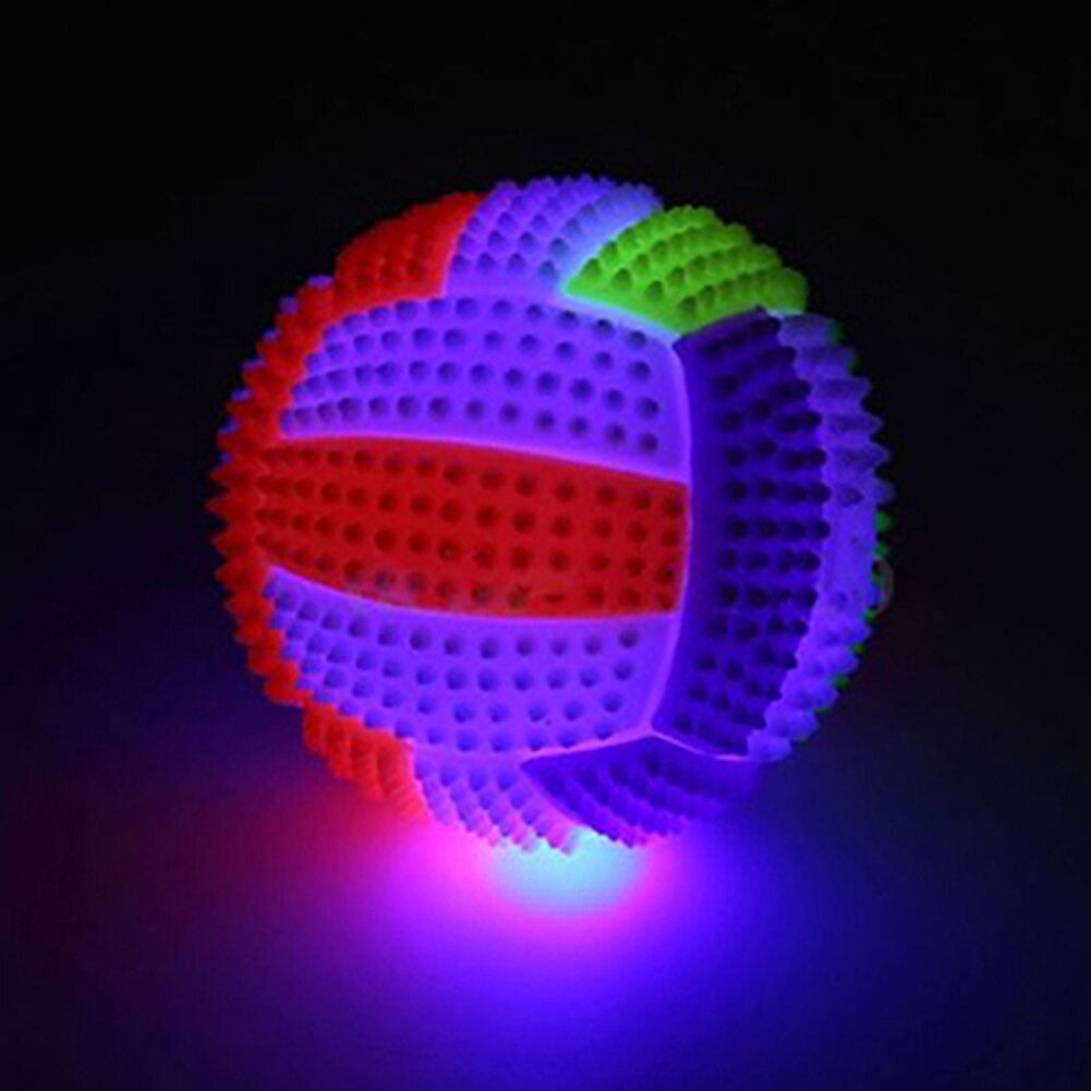 6.5cm Spiky Massage Ball Hand Foot Body Pain Stress Massager Relief Trigger Point Health Care Sport Toy LED Flashing