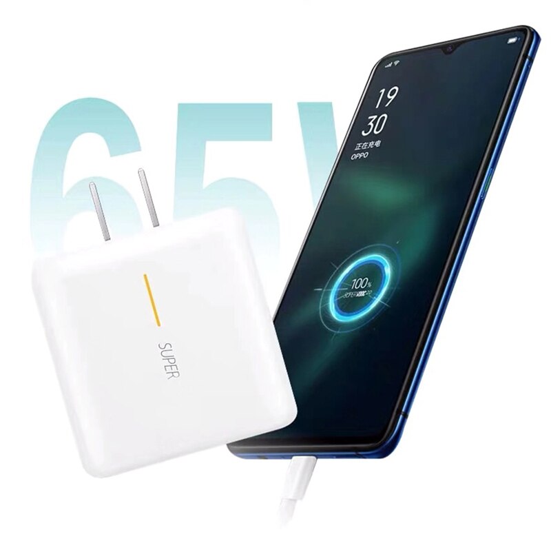 65W Supervooc 2.0 Fast Charger Voor Oppo Vinden X2 Pro Reno 5 5G 3 4 Pro Ace 2 x20 X2 Realme X50 Pro RX17 Pro Usb Type-C Kabel