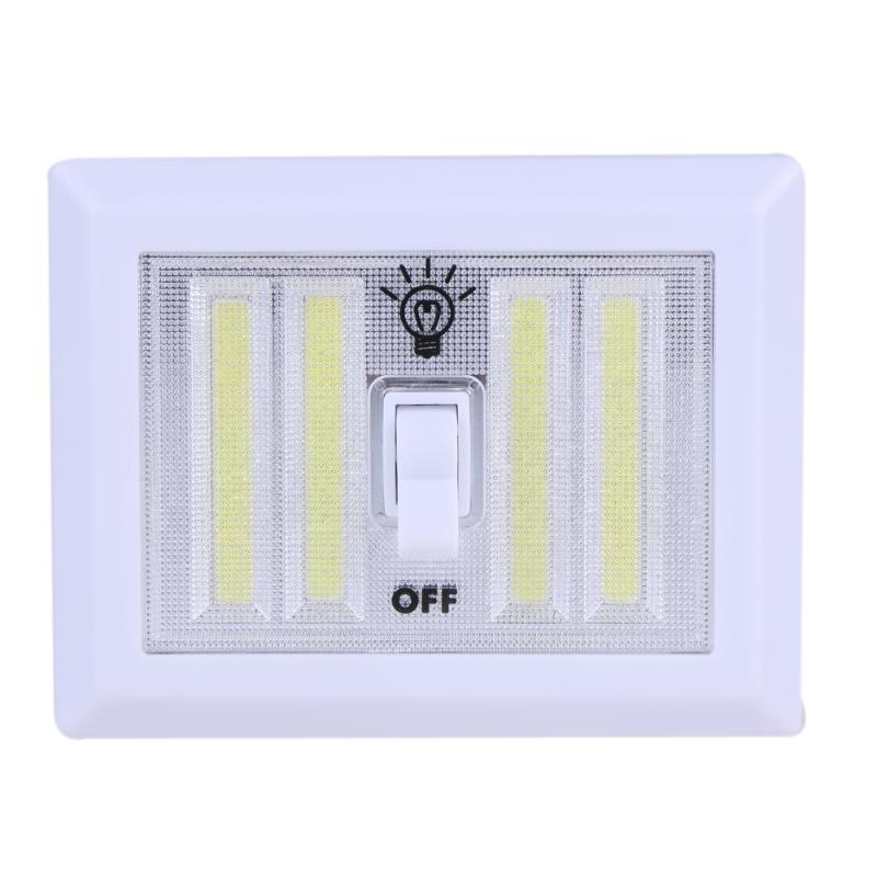 Multifunction LED Night light Emergency Energy saving Door Lights Switch Square Bedroom Lamp Closet Stairs Cabinet Wall Sconce