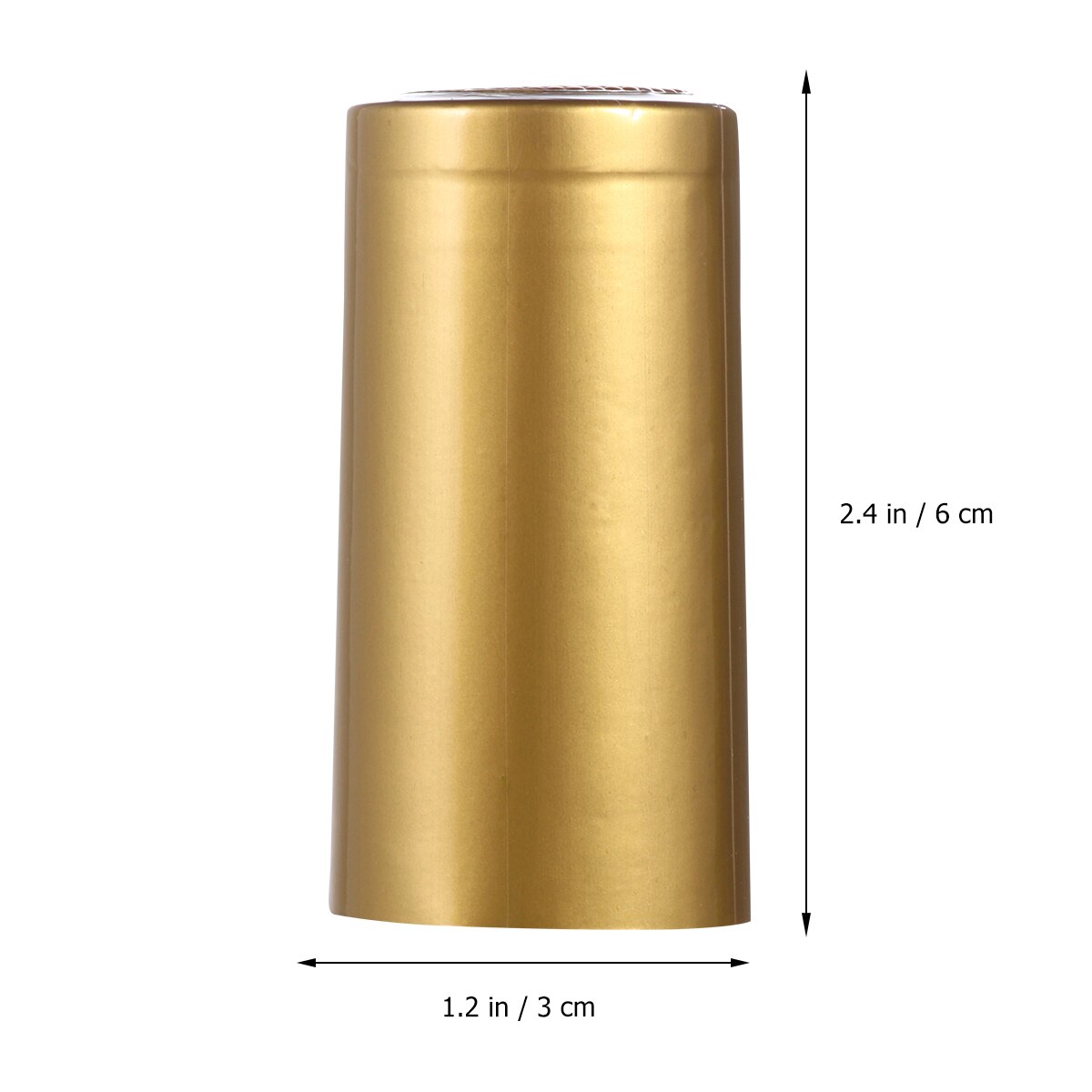Capsules thermorétractables pour bouteille de vin, 100 pièces, Film thermorétractable pour bouteille à bouche droite