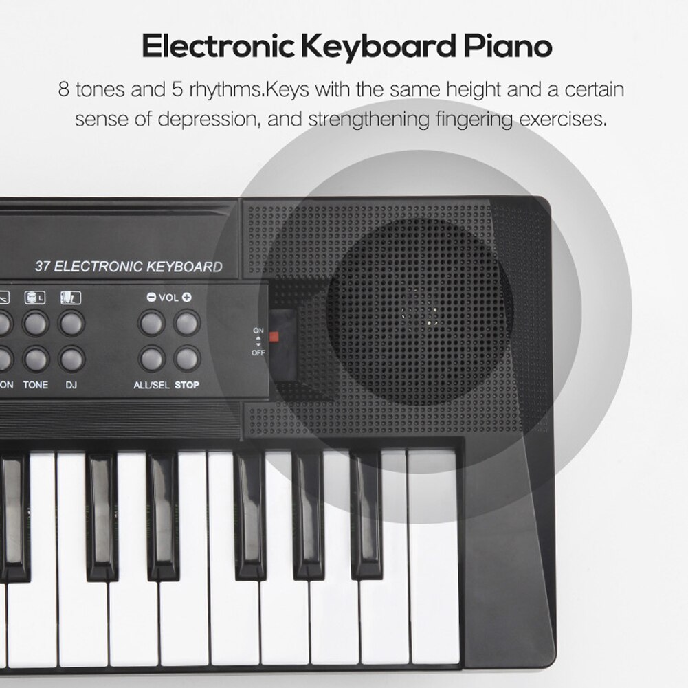 61 Keys Digital Music Electronic Piano Keyboard Piano Kids Multifunctional Electric Piano with Microphone Function for Beginners