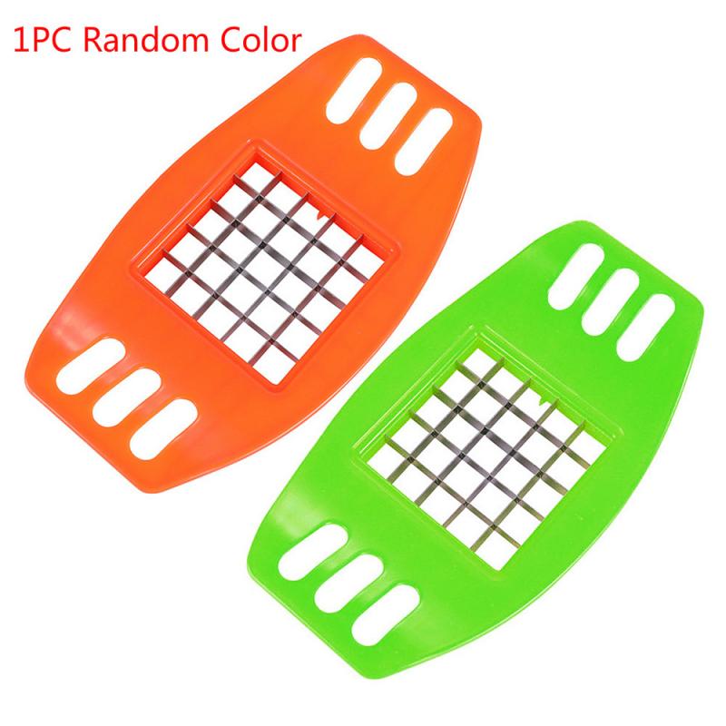 Cortador de patatas fritas con tiras, herramienta práctica multifunción para cortar patatas fritas, 1/3 Uds.: 1PC Random Color
