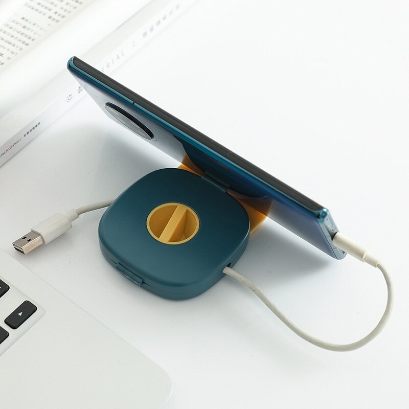 Auto Telefoon Oplader Kabel Snoer Wire Organizer Spoelopwinder Houder Smart Draaien Voor Hoofdtelefoon Usb-kabel Koptelefoon Oplaadkabel