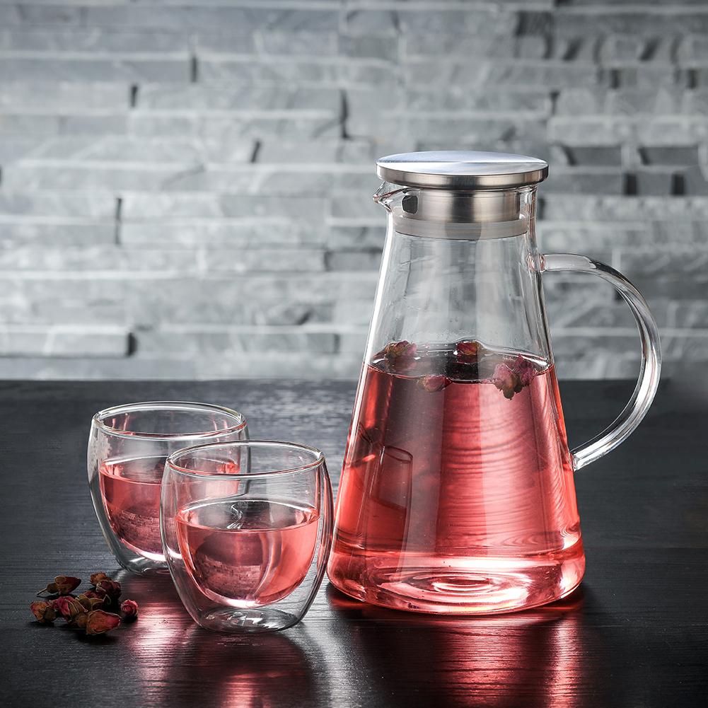 glass kaldvannsflaske varme- og eksplosjonssikker juicebeholder kald tekjele dekorasjon hotellrestaurant juiceflaske: misligholde tittel