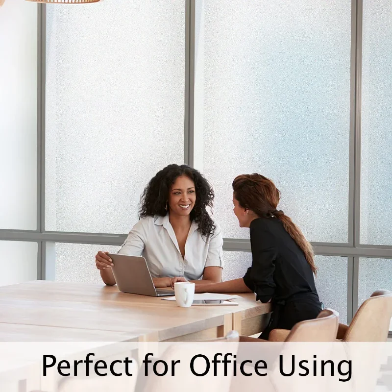 2 Meter Matte Frosted Window Film Privacy Protective Decorative Glass Tint Film for Home Opaque Self Adhesive Window Sticker