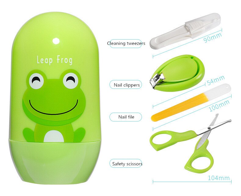 Baby Barrel Nail Clippers Baby Safety Nail Clippers Four-piece Scissors Care 4pcs/set