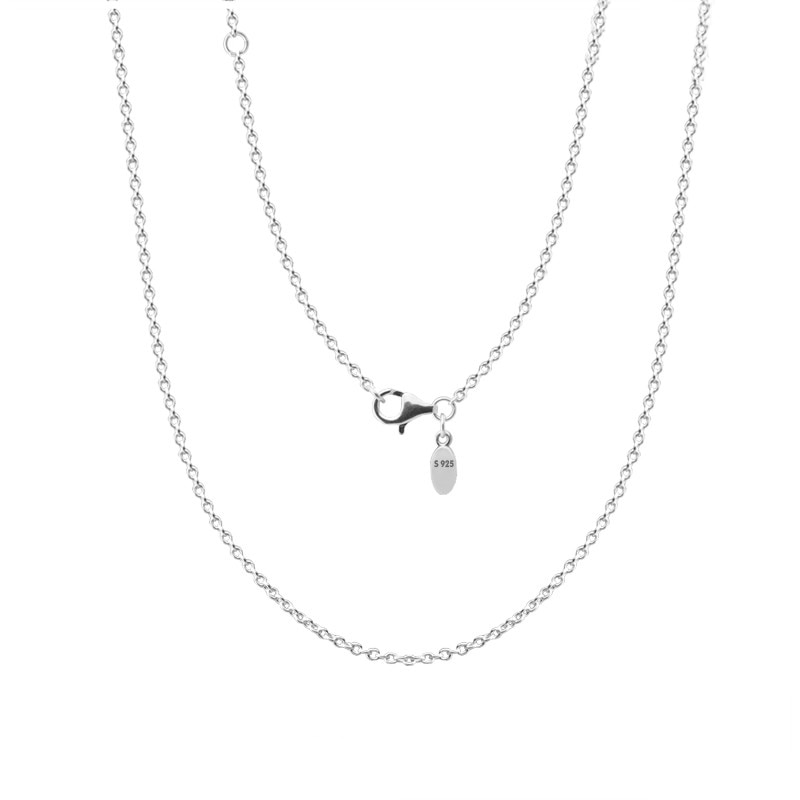 Collane classiche a catena con cavo Collares collane Femme in argento Sterling 925 per donna accessori per gioielleria raffinata