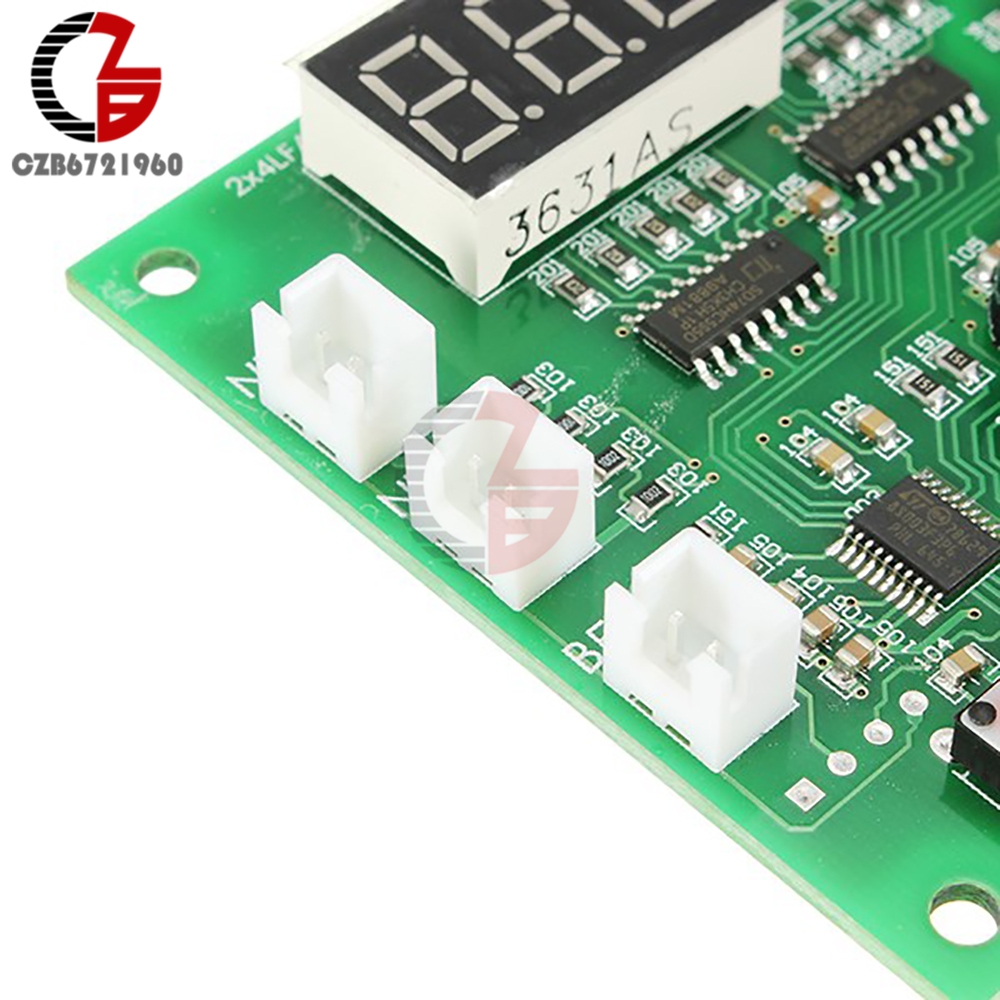 2 Ch Pwm Dc Motor Temperatuur Speed Controller Regulator Led Licht Fan Thermische Warmte Speed Control Met Koellichaam 4 draden