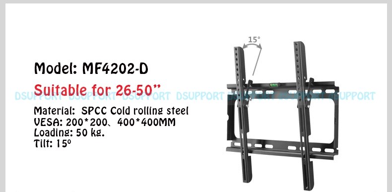 26-50 "Universele Muur TV Mount MF4202: MF4202D