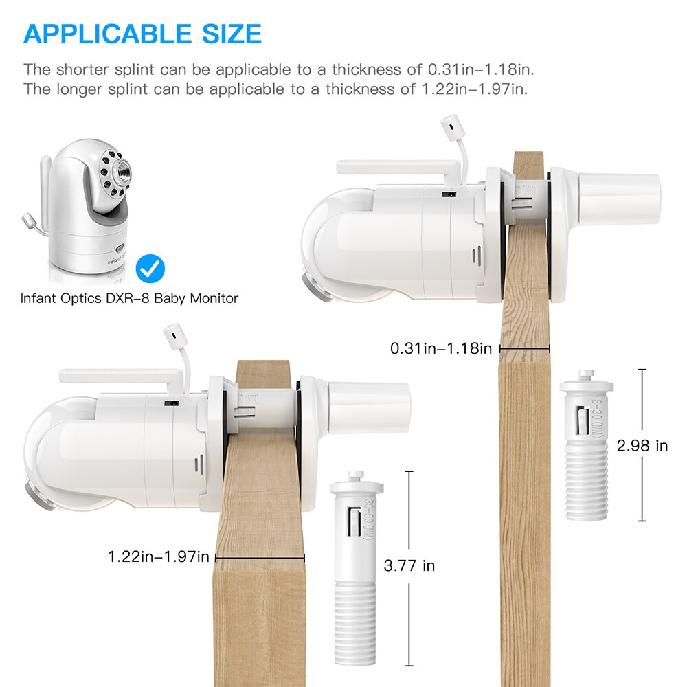 Df -1029 babyalarm monteringsbeslag til spædbørns optik dxr -8 babyalarm holder til baby vuggemontering