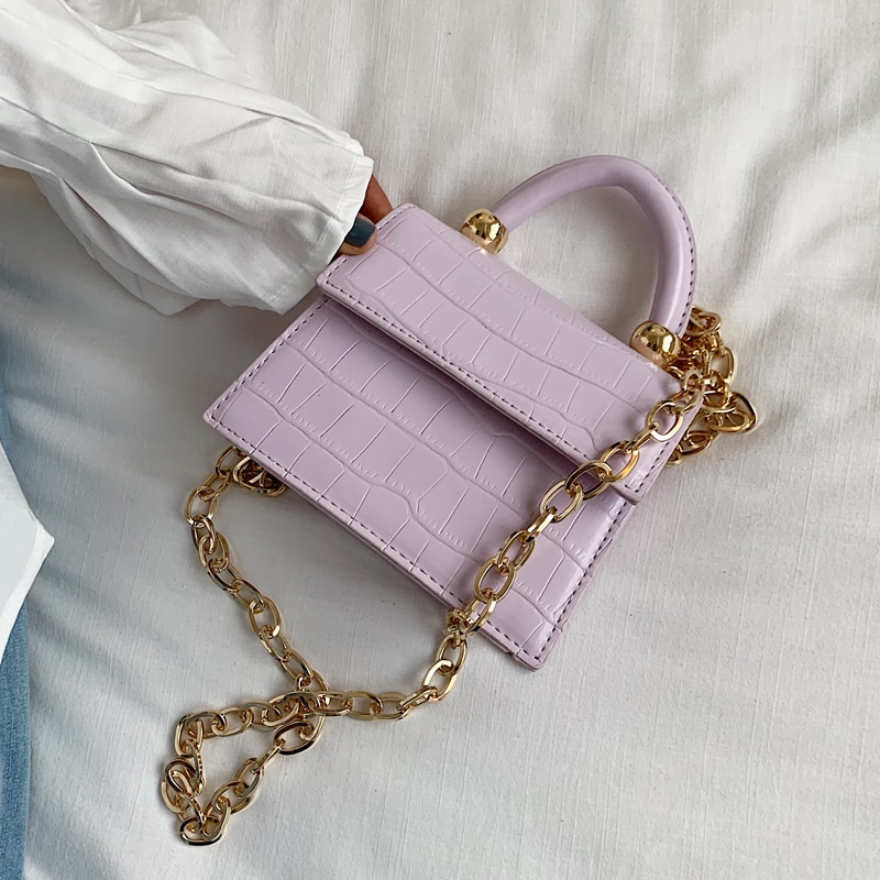 Crossbodytassen met krokodillenmotief voor dames, kleine dameshandtas, pu-leren handtas, avondtassen van het merk sac a main