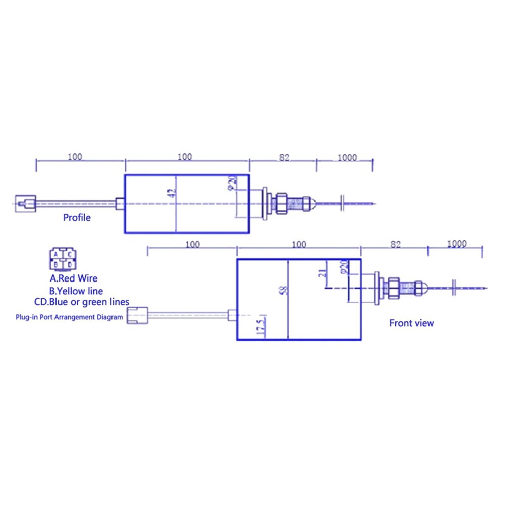 Dc 12V 24V Onderdelen Throttle Elektrische Elektromagnetische Normaal Open Dicht Pull Type Motor Stopmagneet Vervanging