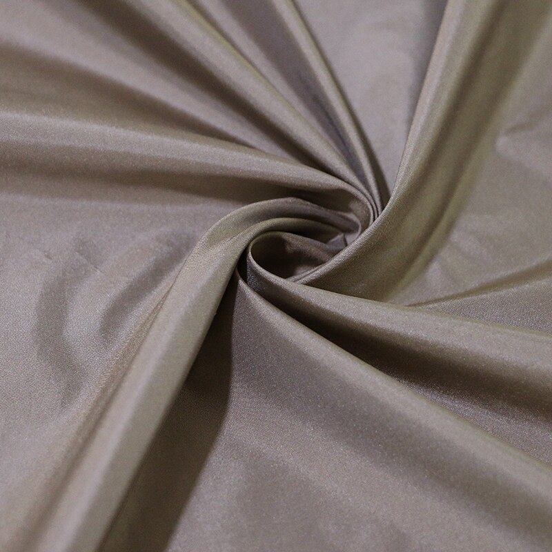 100cm*140cm formet naturlig silke taft stof kjole kjole materiale garn farvet khaki