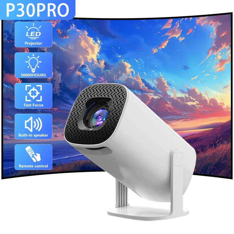  Portable Home Projector, 180° Rotation, Built-in Speaker,Ideal for Family Gatherings,  Family Entertainment, Upgrated HY300
