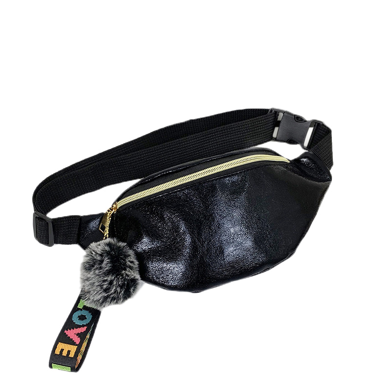 Vrouwen Meisjes Taille Fanny Pack Belt Bag Pouch Hip Bum Bag Reizen Sport Kleine Portemonnee Borst Messenger Cross Body Schouder handtas: Black