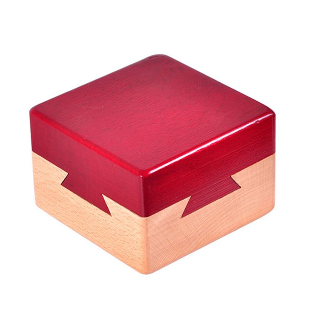Unlock Wooden Brain Teaser Puzzle Opening Puzzle Box Luban Lock IQ Puzzle Mind Brain Teaser 3D Wooden 3D Wooden Puzzles: WHITE
