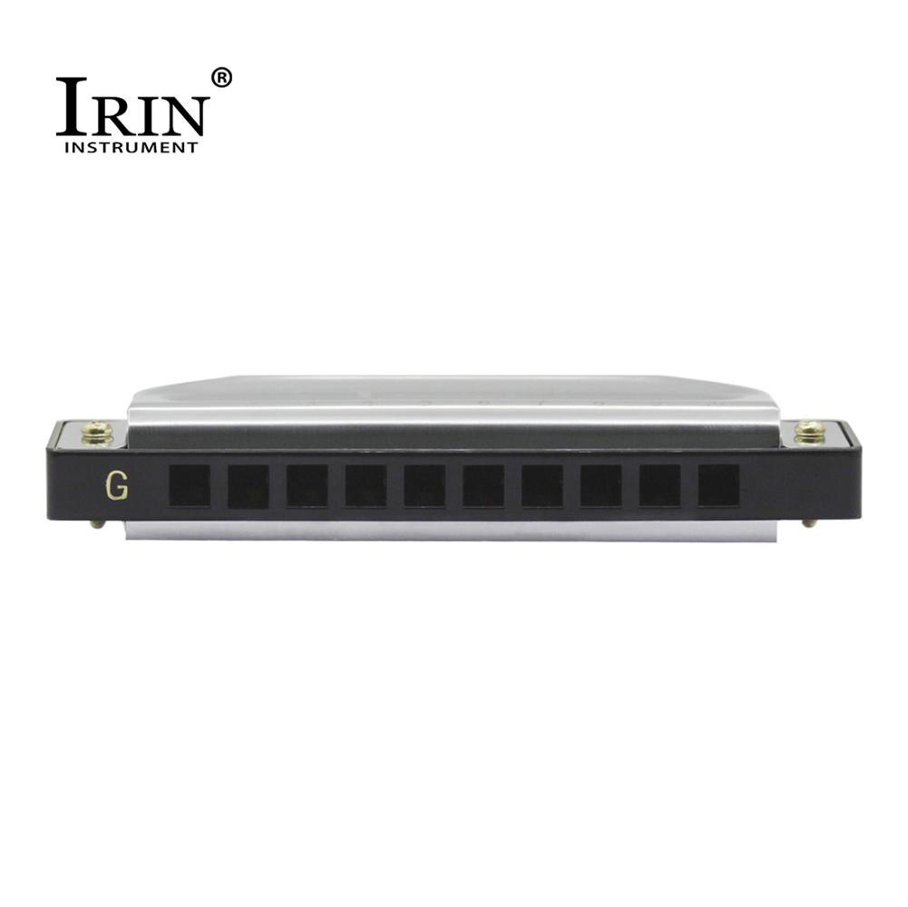 IRIN Harmonica Diatonische 10 Gaten 20 Tone G Key Mondharmonica Swan Mini Harmonica Harp Metalen Dubbele Rij Voor Rock jazz Blues