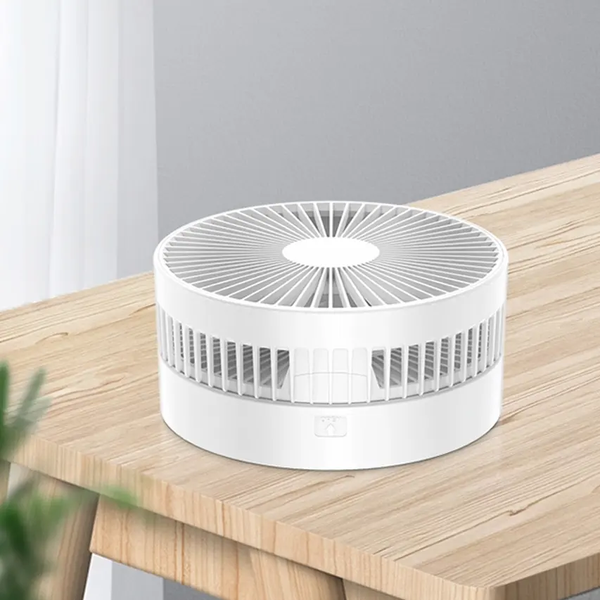 Lille rundt bord indendørs gulv udendørs med bærbar campingstander foldbar genopladelig ventilator husholdningsapparat brugerdefineret foldbar ventilator