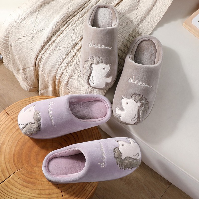 Naiset pehmotossut miehet parit koti pörröinen luistamaton lämmin talon lattia puuvillakengät sarjakuva eläin naiset tytöt tekoturkis liukumäet