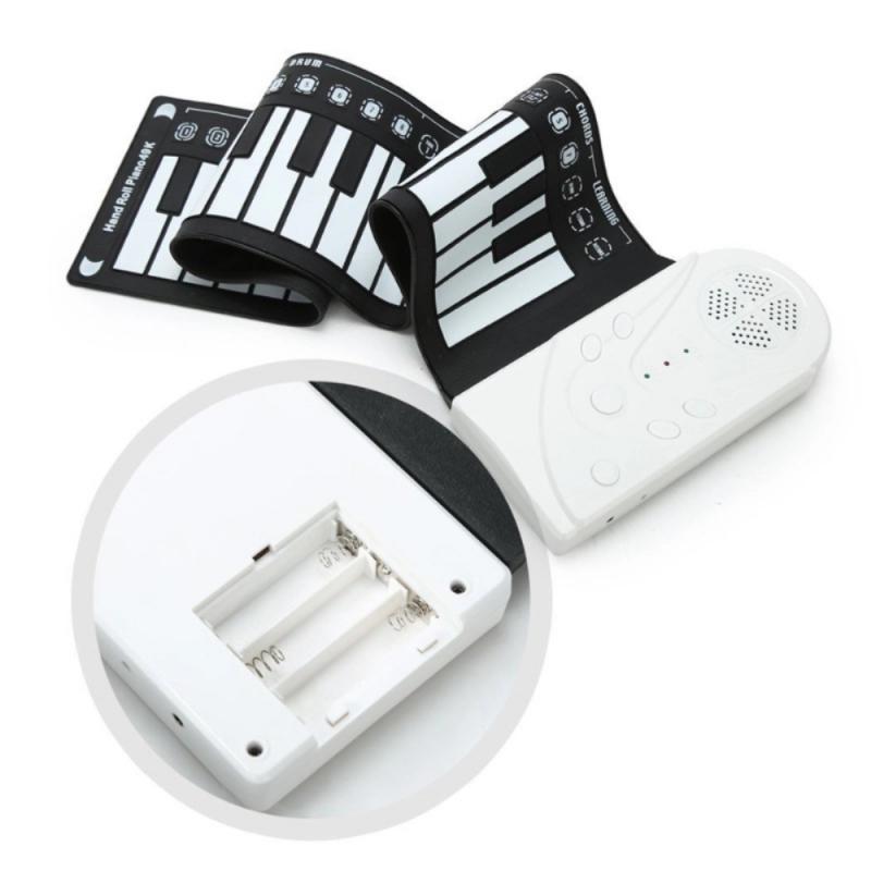 49 Keys Digital Keyboard Piano Electronic Piano Silicone Flexible Keyboard Organ Built-in Speaker with Sustain Pedal: 2