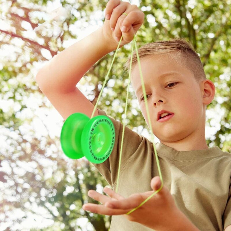 Magicyoyo  k1 plus responsives jojo für kinder, kunststoff-jojo mit schmalem c-kugellager, jojo für anfänger (blau & grün)