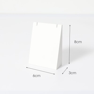 White Gypsum Jewelry Display Blocks Earrings Display Stand Rings Pendant Display Holder: Trapezoid Small