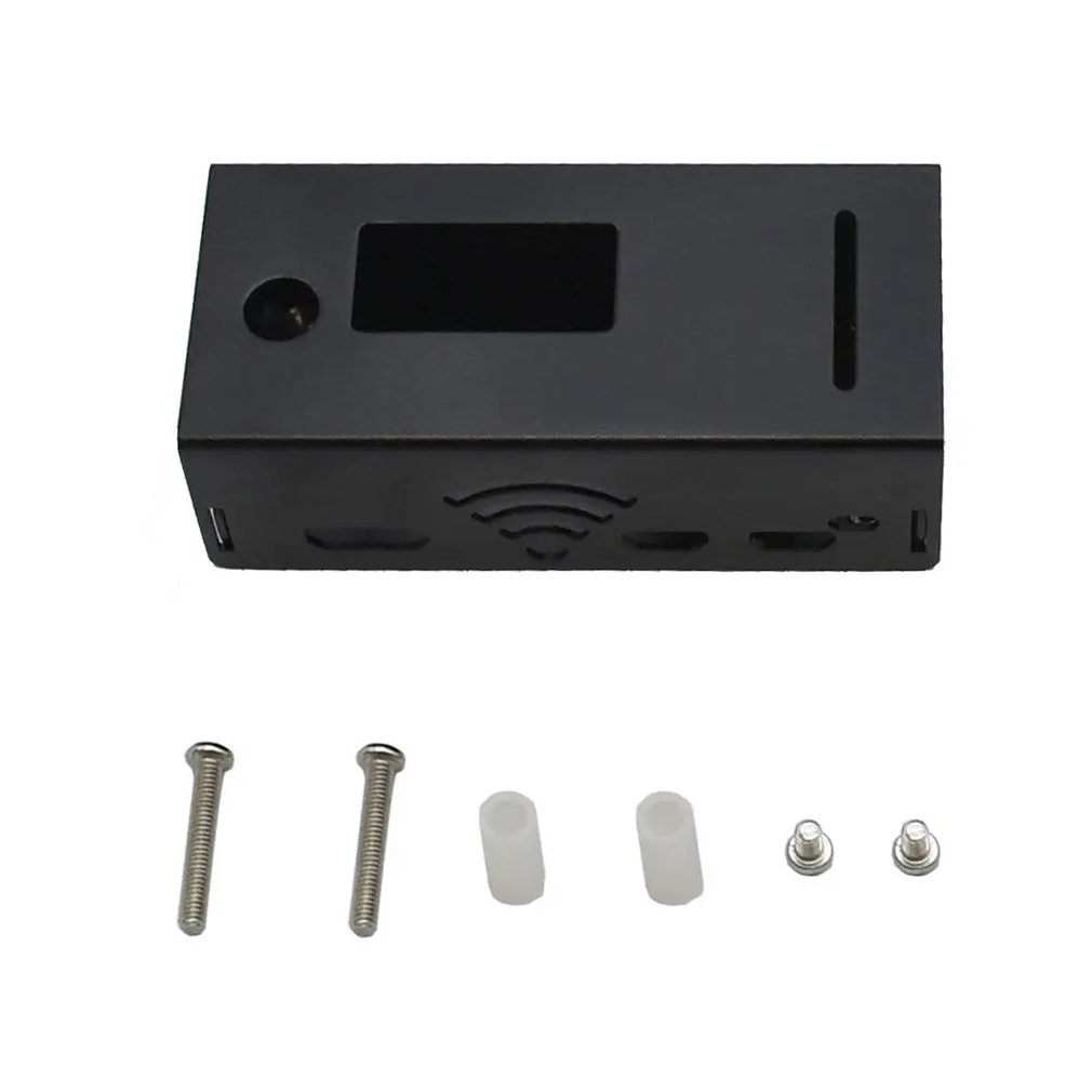 Carcasa de aluminio Raspberry Pi Zero W carcasa de Metal carcasa negra para carcasa Raspberry Pi Zero Box