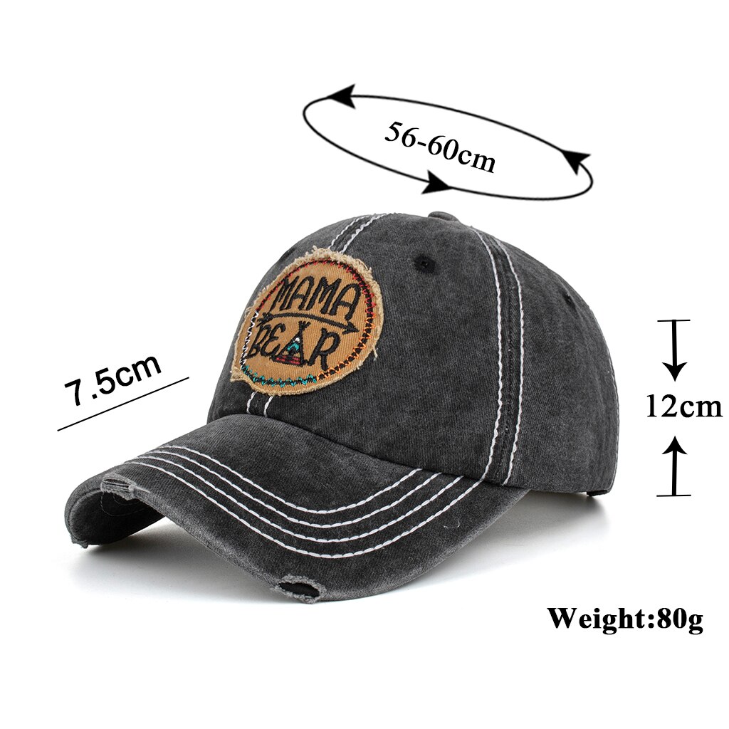 Nova chegada masculino feminino unisex mama urso boné de beisebol chapéu moda bonés ajustáveis b757