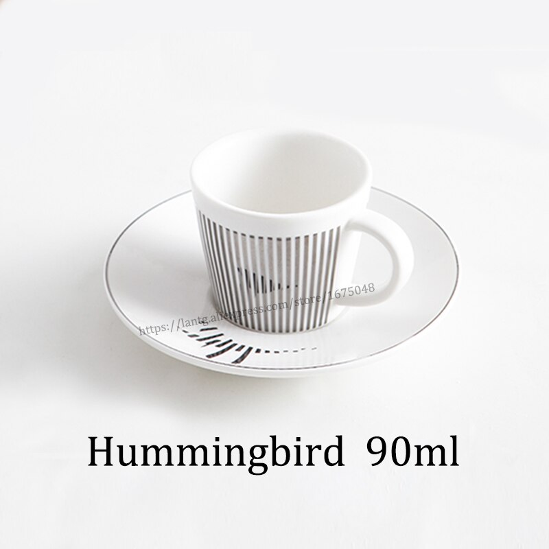 Leopard Anamorphic Cup Mirror Reflection Cup Zebra Mug Luycho Coffee Tea Set With Coaster 90ml-220ml: 90ml13