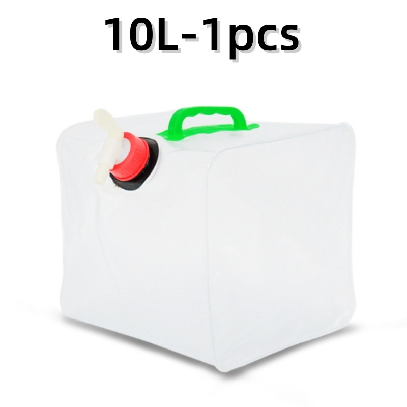 Outdoor Folding Water Bag Large Capacity Portable Water Bag Big Container Kettle Plastic Bucket Camping Equipment Supplies: black