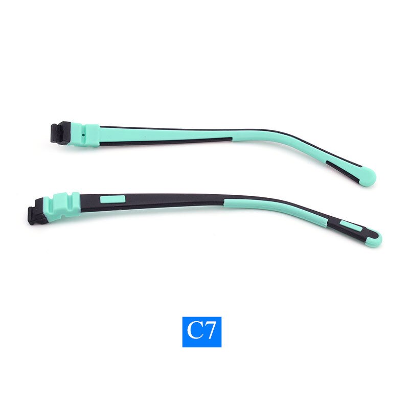 Gafas de silicona para niños, patillas de silicona de colores a presión, varios colores opcionales, accesorios para niños, novedad de: Castaño