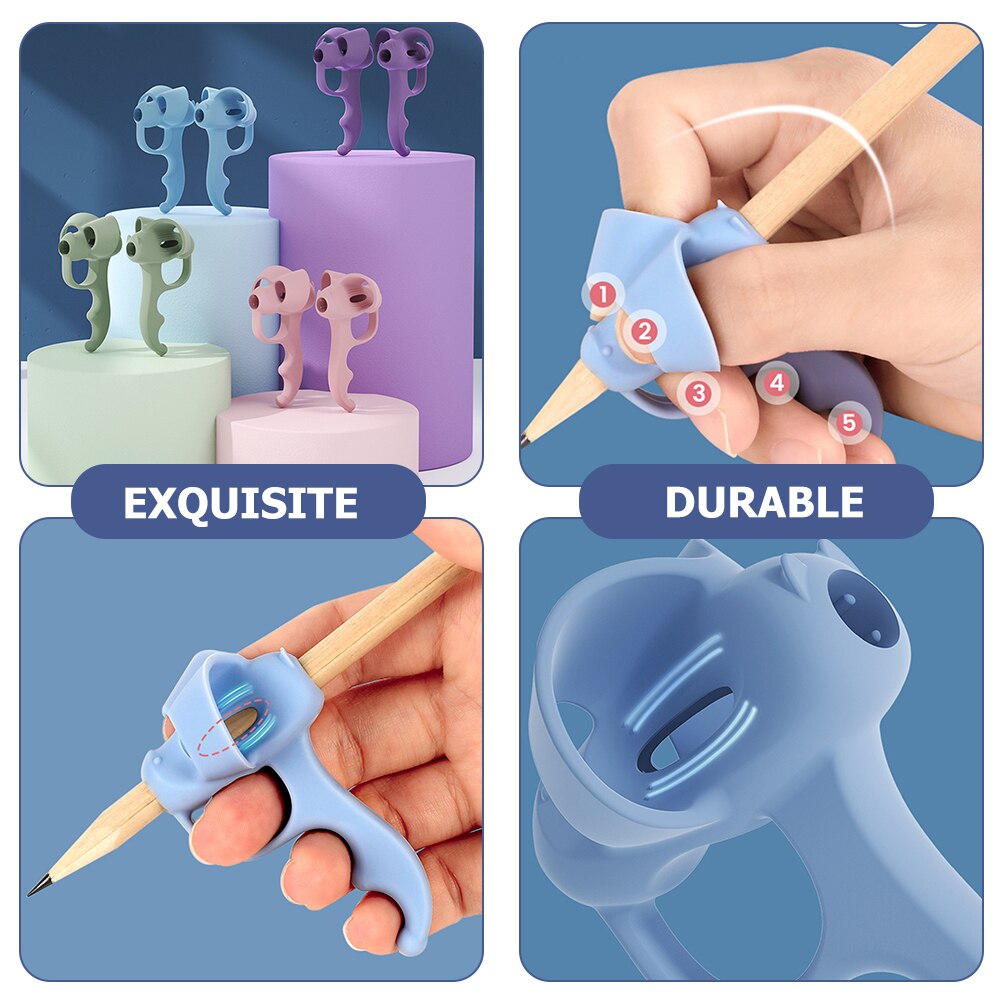 4pcs Kids Pencil Aids Writing Aids Children Pen Writing Grips Correction Tool
