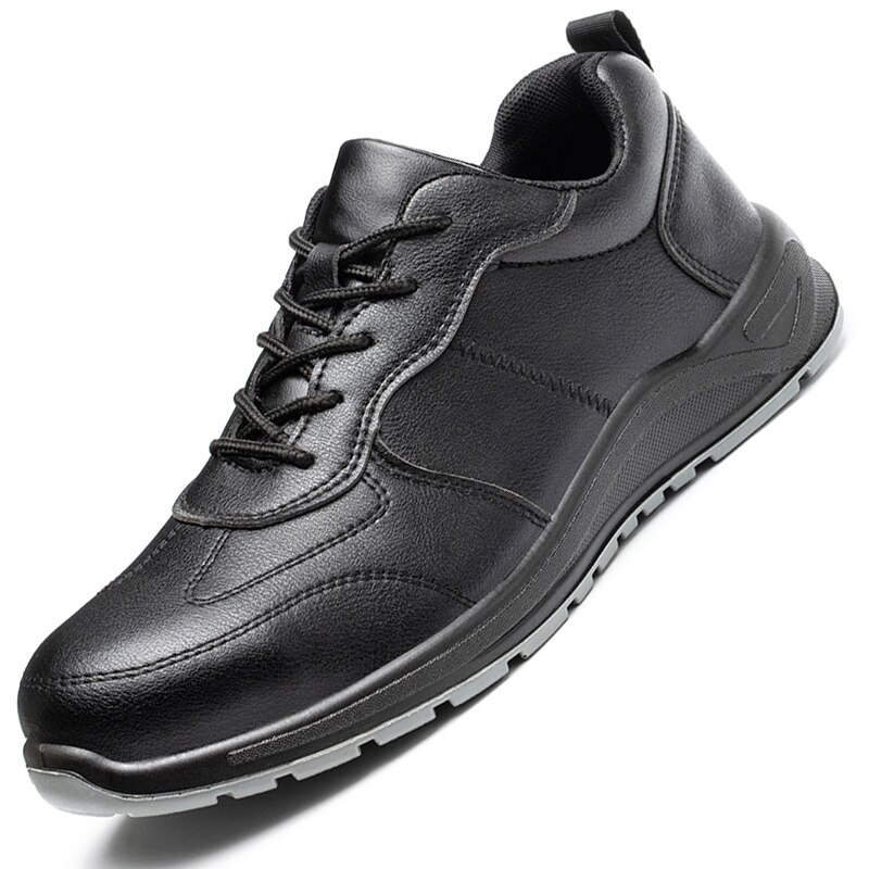 Lederen Veiligheidsschoenen Mannen Stalen Neus Schoenen Anti-Smash Anti-Lek Werkschoenen Waterdichte Mannen Schoenen Anti-brandwonden Industriële Schoenen