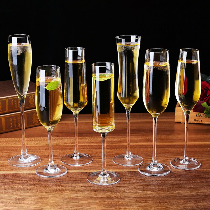 Doble veggglass champagne fløyter beger boble vin tulipan cocktail bryllupsfest glass kopp skåling  lw0316247